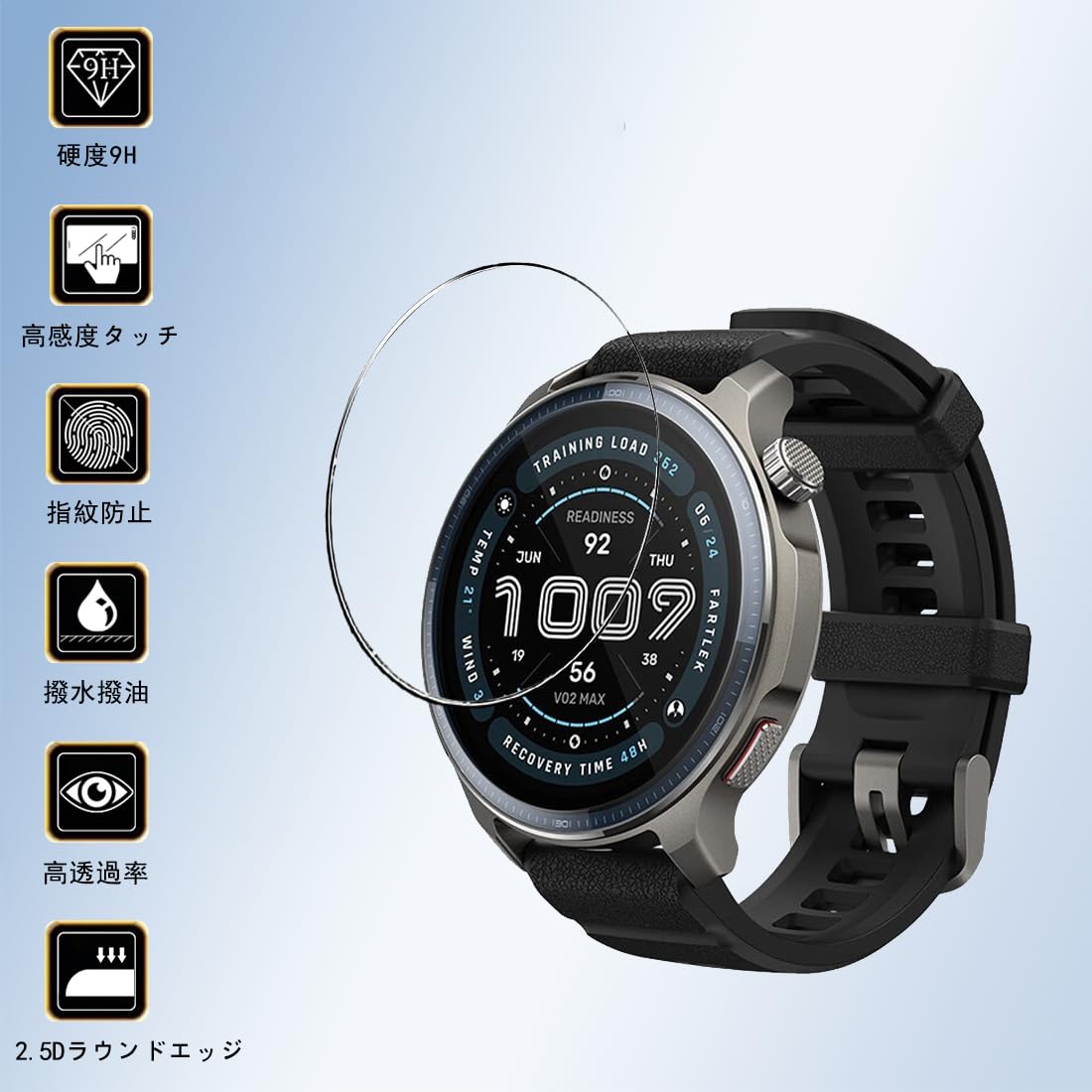 Amazon.co.jp: [3セット]For Amazfit Balance 2 フィルム ガラス